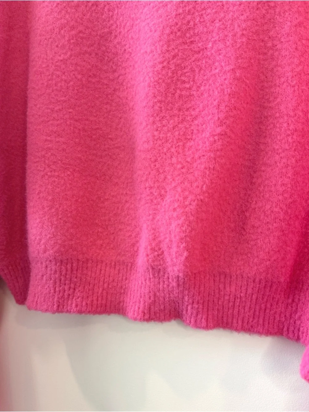 Zara Fuzzy Turtleneck Cropped Sweater / Pink / S - Picture 8 of 8